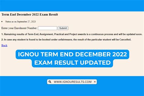 revaluation results ignou|ignou term end result 2022.